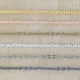 Iron Twisted Link O-Shaped Chain | Size : H-2mm W-2mm | Qty : 100g | IC09