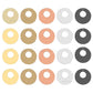 2 Loop Round Matt Finish Metal Art | Size : 40mm | Qty : 100g | MF23