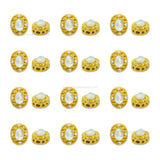 Brass Stone Beads | High Quality | Size : 13mm | Qty : 4pcs