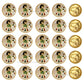 Meenakari Kundan Beads  | Size : 20mm | Qty : 6pcs | MKB42