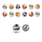 Assorted Swirl Striped Round Exclusive Acrylic Beads | Size : 14mm | Qty : 10ps | PB212