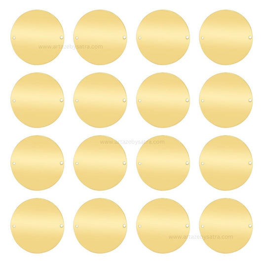 2 Loop Round Shiny Finish Metal Art | Size : 28,34mm | Qty : Qty : 100g | MF22