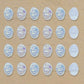 Oval AB Plastic Pearl (No Hole) | Size : 11mm | Qty : 50pcs | PPB79