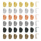 Oval Shape Metal Base Earring Stud | Size : 18mm | 6pcs (3 Pair) | EF58