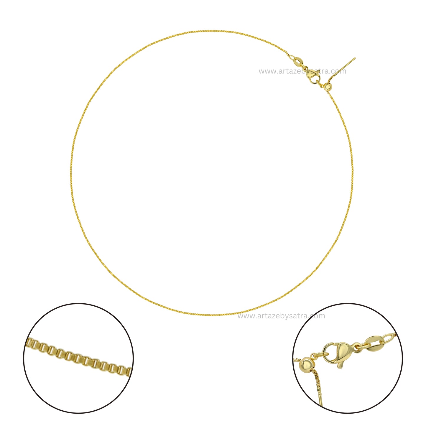 Ready Brass Chain (18K Polished) | Qty : 1pc | RC21