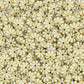 Flower-Shaped Ivory Gold Beads | Size : 10mm | PB99