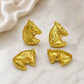 Horse Head Shank Button with Loop | Qty : 4pcs | G-1-20