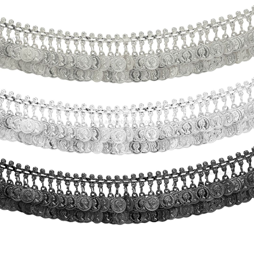 Coin Tassel Trim Iron Belts | Size : 36inch | Qty : 1pc | IB05