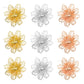 Flower Brass Etching | Size : 30mm | Qty : 10pcs | BF159