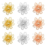 Flower Brass Etching | Size : 30mm | Qty : 10pcs | BF159