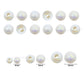 Rainbow Pearl Plastic Beads | Size : 4mm, 6mm, 10mm | PB152