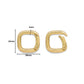Square Alloy Spring Gate Carabiners | Size : 21mm | Qty : 6pcs | BF125