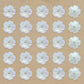 Flower AB Plastic Pearl (1 Hole) | Size : 13mm | Qty : 50pcs | PPB81
