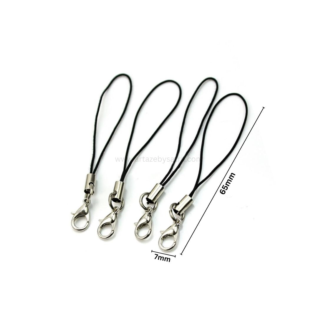 Mobile Phone Strap with Lobster Claw Clasp | Size : 2.5 Inch | Qty : 50pcs | BF129
