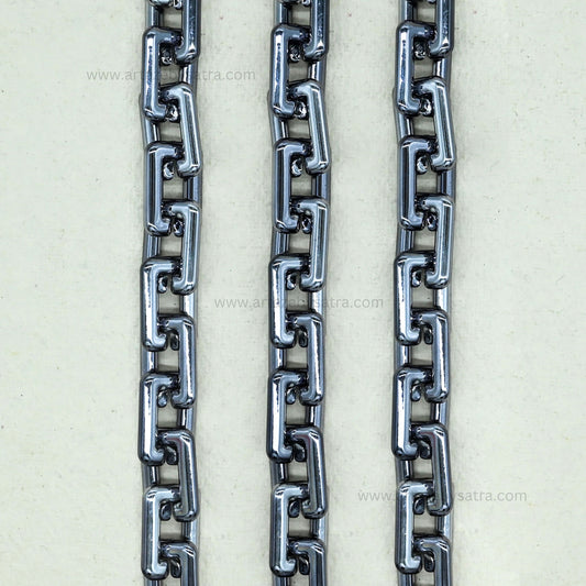 Metallic Chain Rectangle Link | Size : 20mm | Qty : 1mtr | AC10