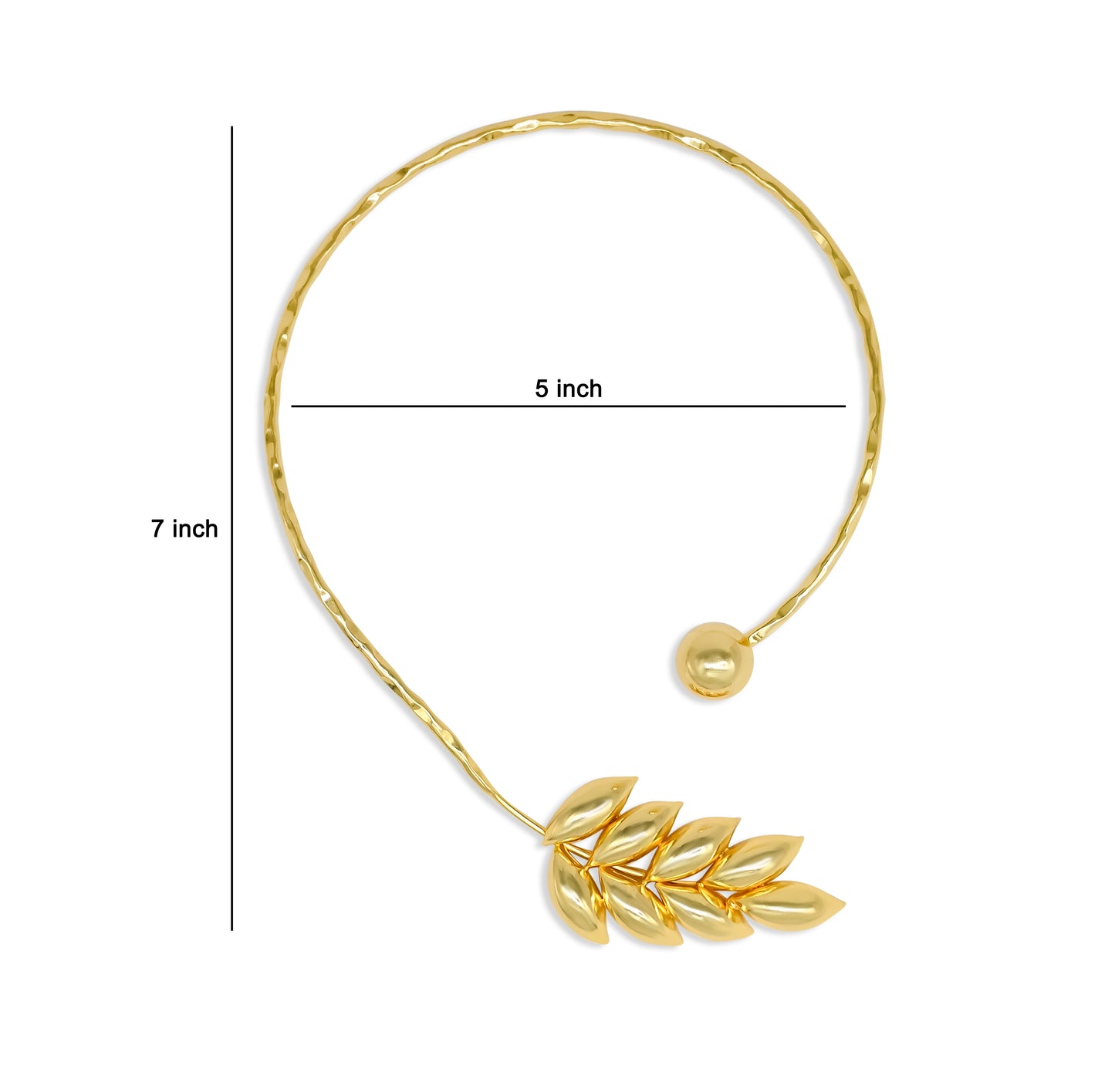 Brass Designer Choker | 18k Gold Plated (High Quality) | Qty : 1pc | DC44