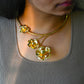 Brass Designer Choker | 18k Gold Plated (High Quality) | Qty : 1pc | DC45