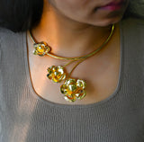 Brass Designer Choker | 18k Gold Plated (High Quality) | Qty : 1pc | DC45