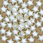 White Star Pearl Plastic Beads | Size : 19mm | PPB99