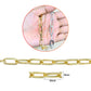 Aluminium Chain | Size : W-9mm H-19mm | Qty : 1mtr | JT-19-35-2