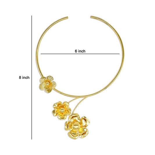Brass Designer Choker | 18k Gold Plated (High Quality) | Qty : 1pc | DC45