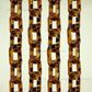 Tortoise Acrylic Printed Mask Chain | Size : H-23mm W-38mm | Qty : 1mtr | AC14