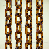 Tortoise Acrylic Printed Mask Chain | Size : H-23mm W-38mm | Qty : 1mtr | AC14