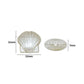 White Pearl Scallop Shell Shape Plastic Beads | Size : 11mm | PPB100