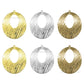 2 Loop Oval Shiny Finish Metal Art | Size : 49mm | Qty : 100g | MF17
