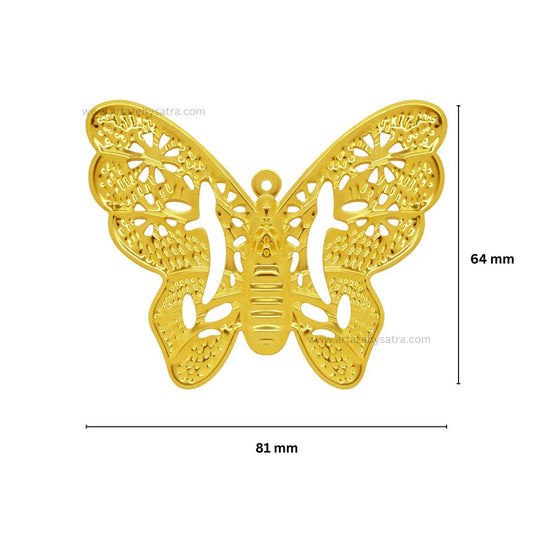 Butterfly Metal Art | Size : 64mm | Qty : 10pcs | F-6-19 | MA09
