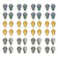 Faceted Cone Beads | Size : 14mm | Qty : 1 line-approx 35pcs | GB17