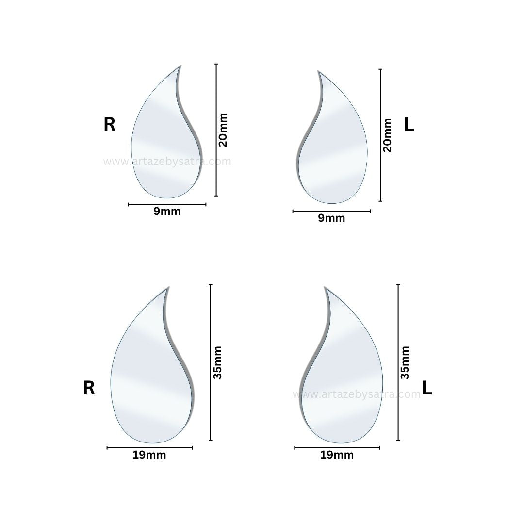 Leaf Shape Mirror | Qty : 200grms | M15