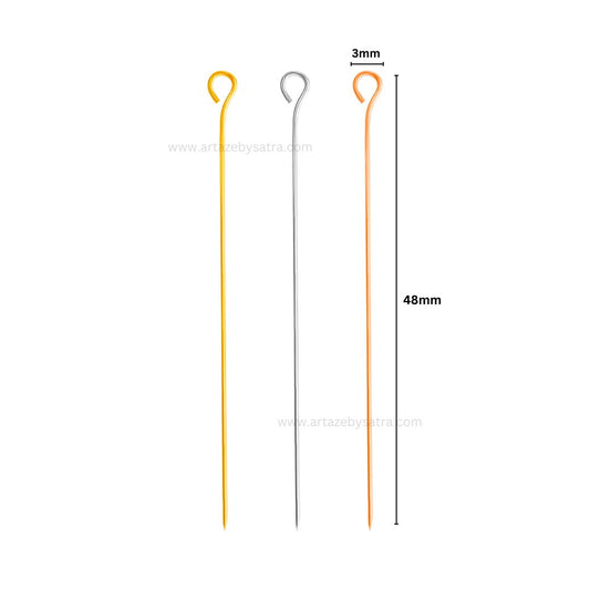 Hijab Pins | Needles | Size : 48mm | Qty : 100pcs | BF61