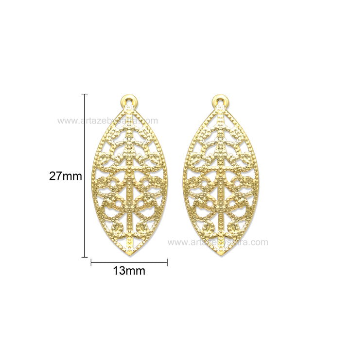 1 Hole Metal Art | Size : 27mm | Qty : 50pcs | MA513