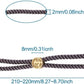 Bracelet Cord With Sliding Stopper Beads Connector | Size : 2mm | Qty : 1pc | B07