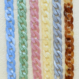 Matt Translucent Acrylic Chains | Size : 16mm | Qty : 1mtr | AC08