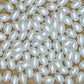 Oval Shape Plastic Pearl Beads | Size : 13mm | PPB101