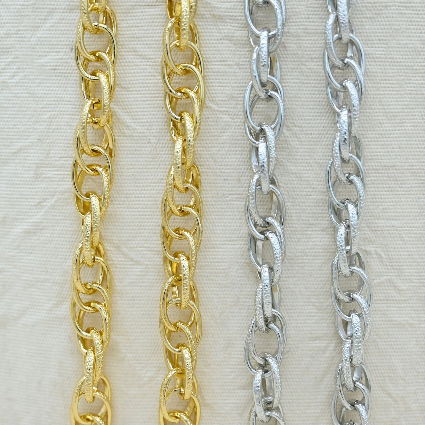 Aluminium Chain | Size : W-12mm H-17mm | Qty : 1mtr | JT-19-35-8