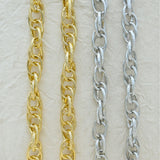 Aluminium Chain | Size : W-12mm H-17mm | Qty : 1mtr | JT-19-35-8