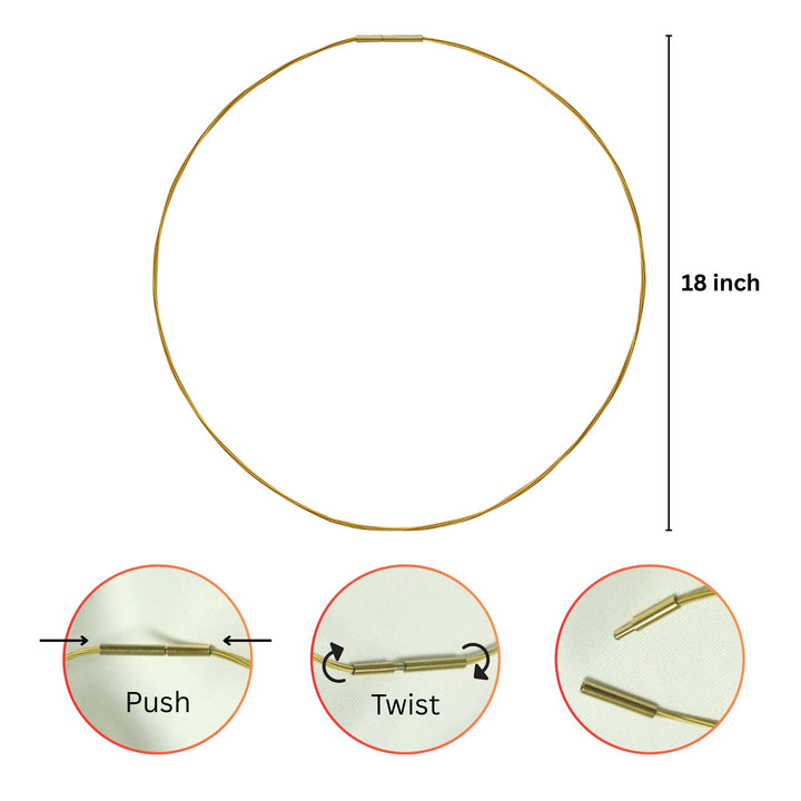 Rope Chain for Necklace | Size : 18inch | Qty : 1pc
