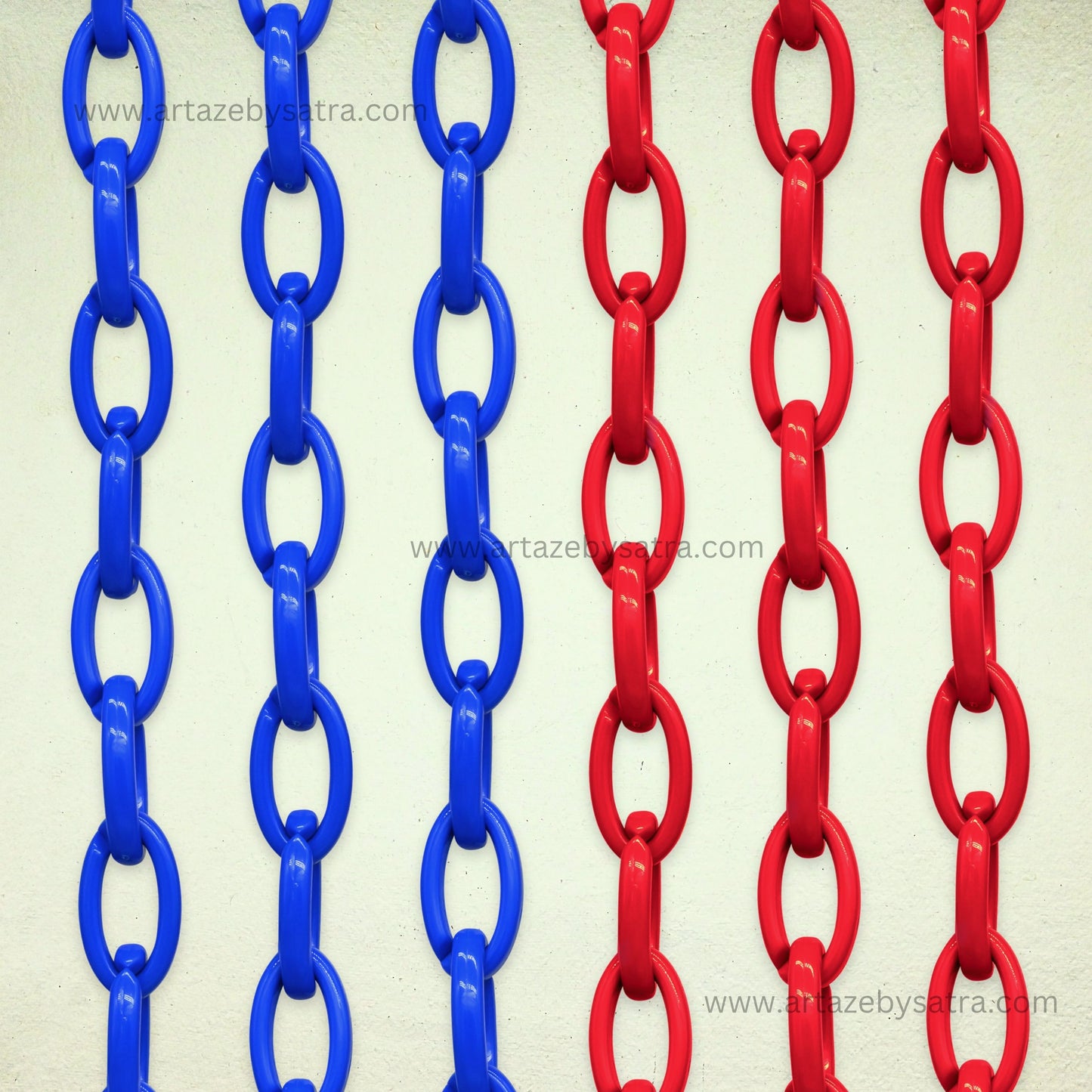 Acrylic Link Chain | Size : H-35mm W-19mm | 1mtr | AC27