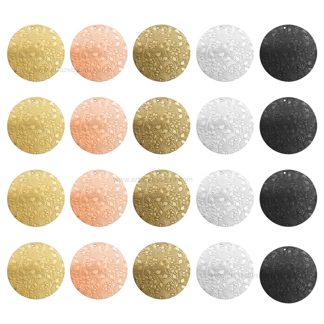 Floral Shiny Finish Metal Art | Qty : 100g | MF09