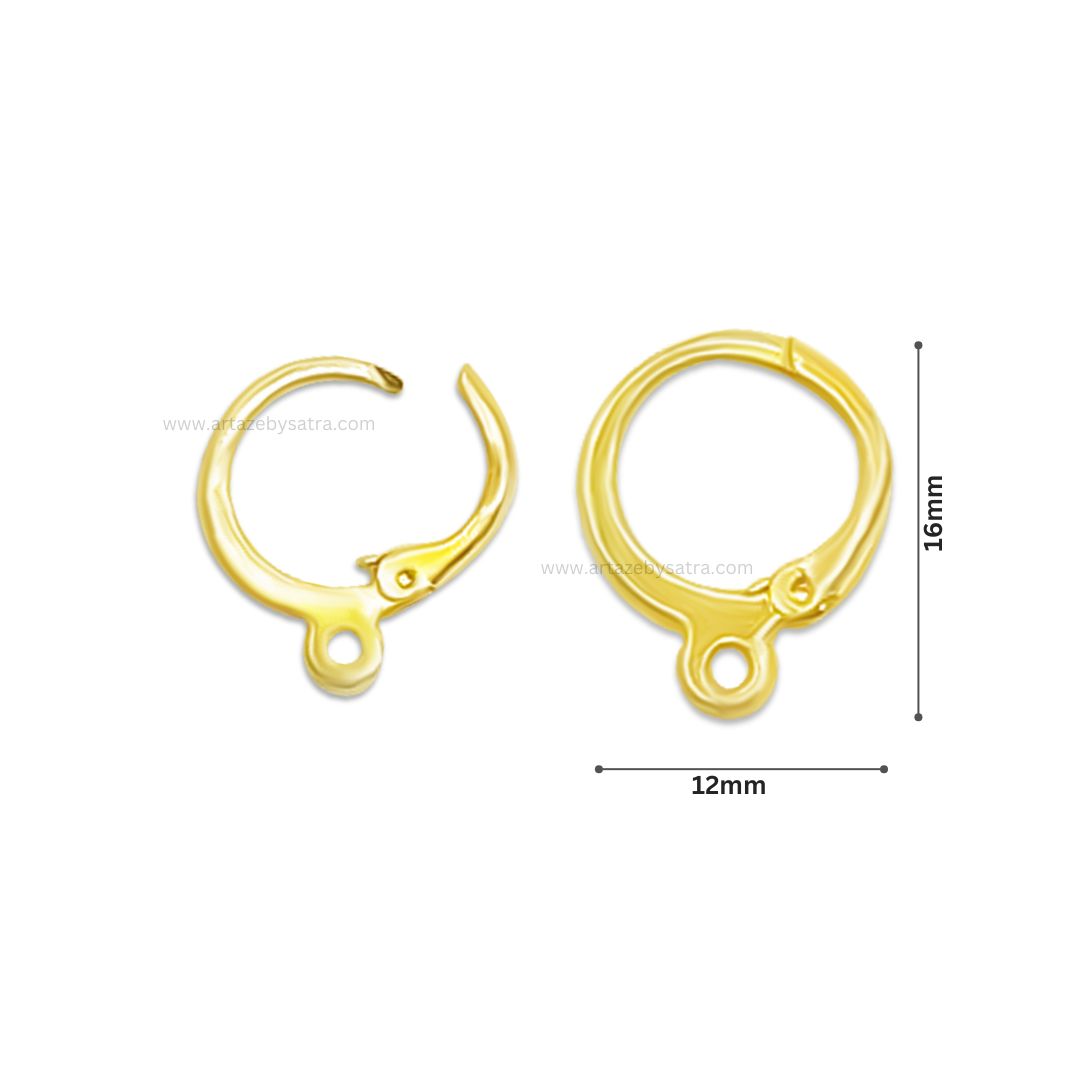 Round Brass Bali | Size: 12mm | Qty: 12pcs | EF14
