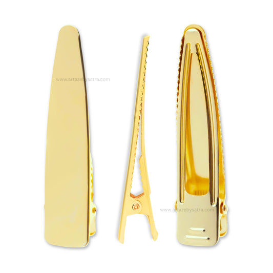 Plain Alligator Hair Clip | Qty : 6pcs | HA01