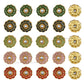 Meenakari Kundan Beads | Size : 14mm | Qty : 12pcs | MKB55