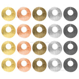 2 Loop Round Shiny Finish Metal Art | Size : 40mm | Qty : 100g | MF16