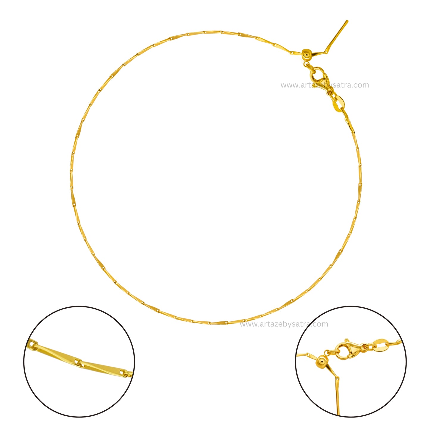 Ready Brass Chain (18K Polished) | Qty : 1pc | RC22