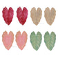 Leaf Coloured Metal Art | Size : 4,4.5inch | Qty : 4pcs | MA479