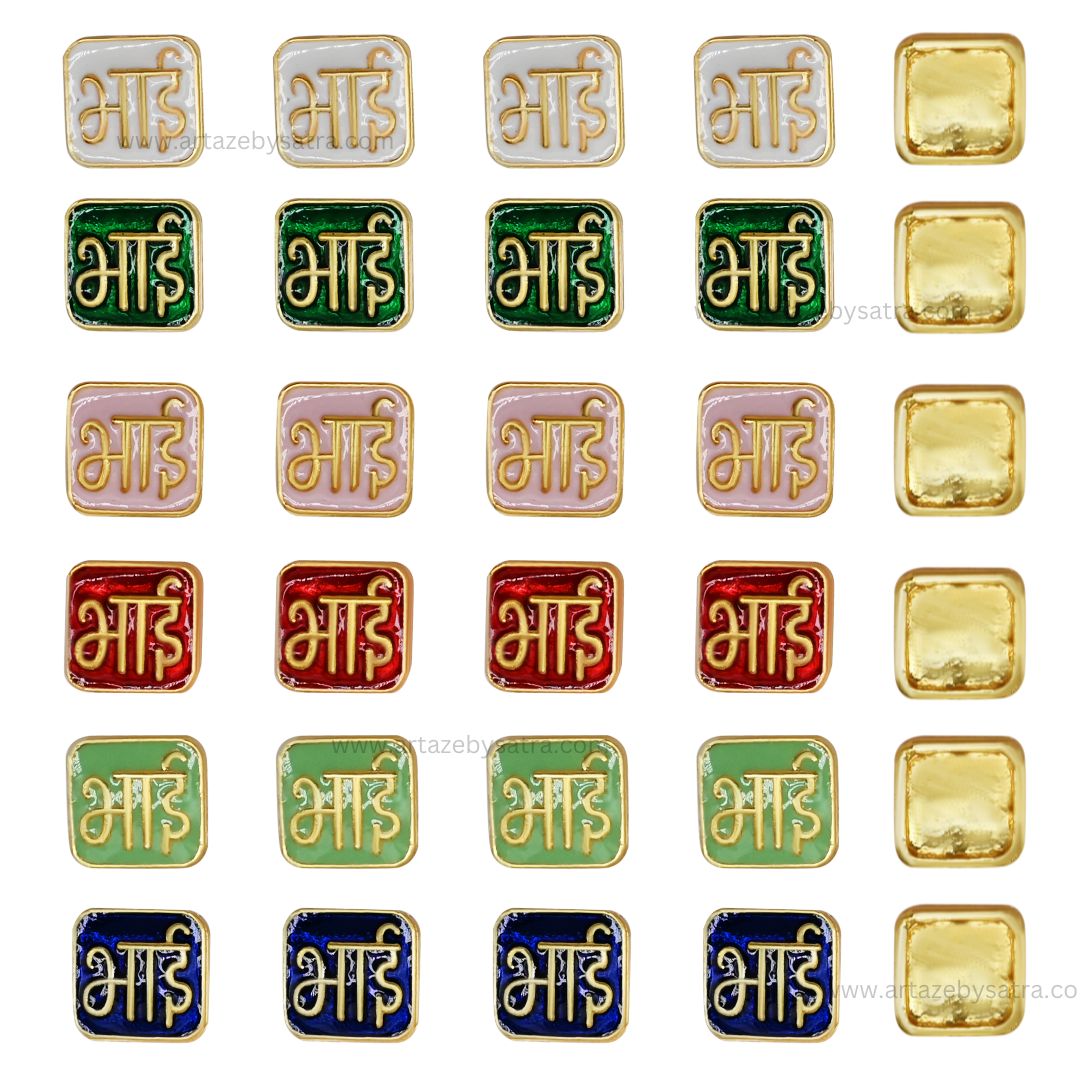 Bhai Meenakari Kundan Beads | Size : 12mm | Qty : 12pcs | MKB54