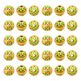 Brass Enamel Charms Beads | High Quality | Size : 10mm | Qty : 4pcs